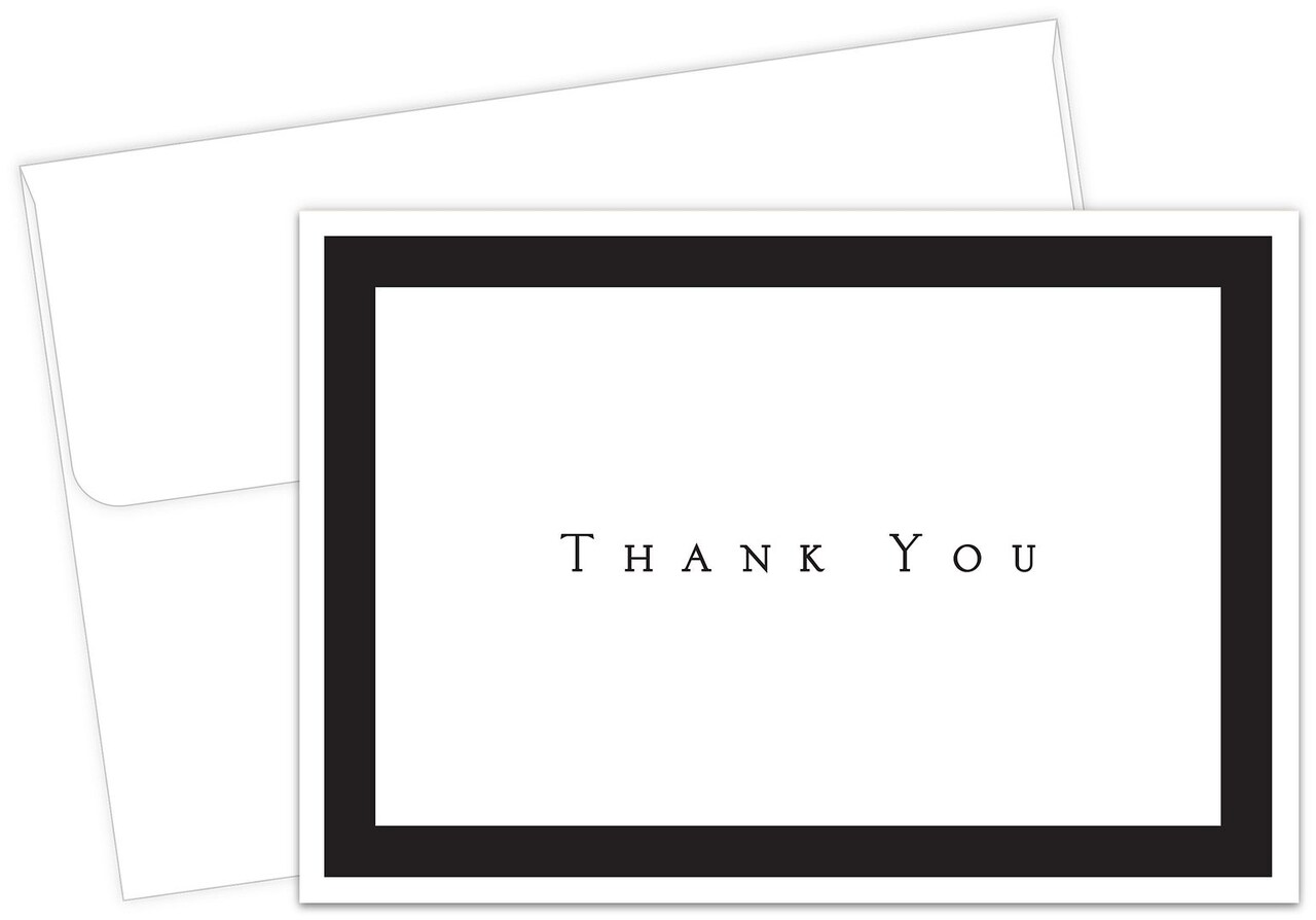 Great Papers! Tuxedo Thank You Note Card, 4.875" x 3.375" (folded), 50 cards/50 envelopes